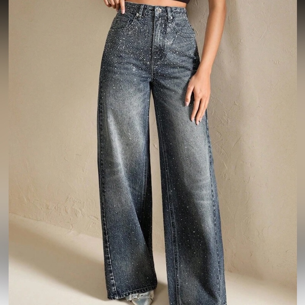 Sparkly Cotton Jeans – Anewsta – Worn once